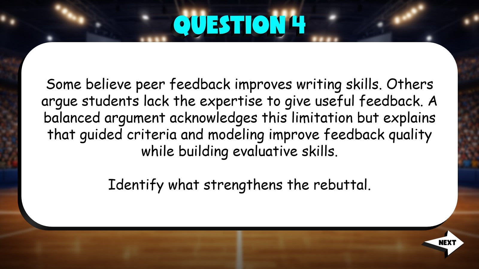 Counterarguments & Argument Balance TRASHKETBALL ELA Game - No Prep Grade 8