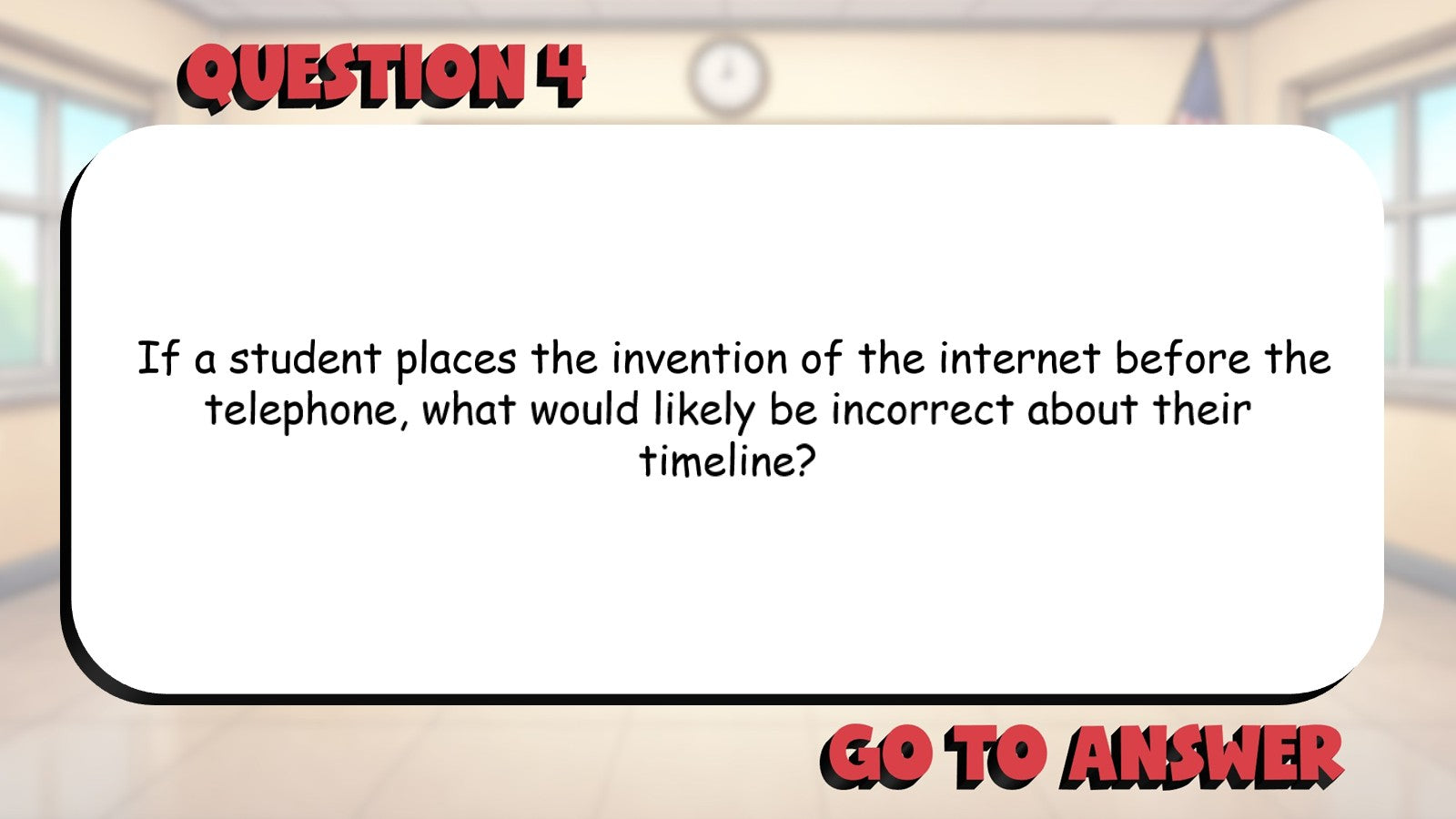 Sequencing Historical Events BIG TERRIBLE GAME - No Prep Grade 4 Socials Review