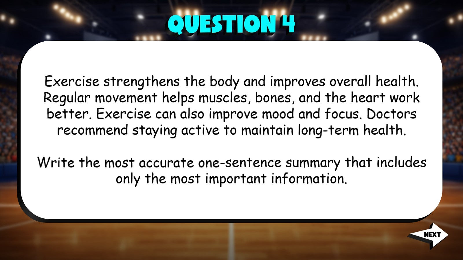 Select the Most Accurate Summary TRASHKETBALL ELA Game - No Prep Grade 5 Review