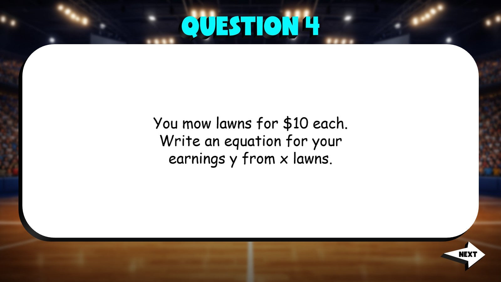 Linear Relationships Real World Problems TRASHKETBALL Math Game - Grade 7