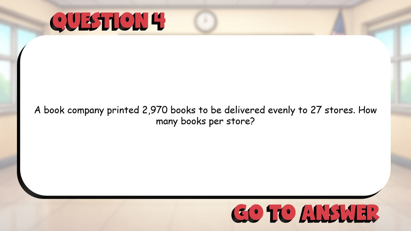 Multi Digit Division Word Problems BIG TERRIBLE GAME - Grade 4 Math Review