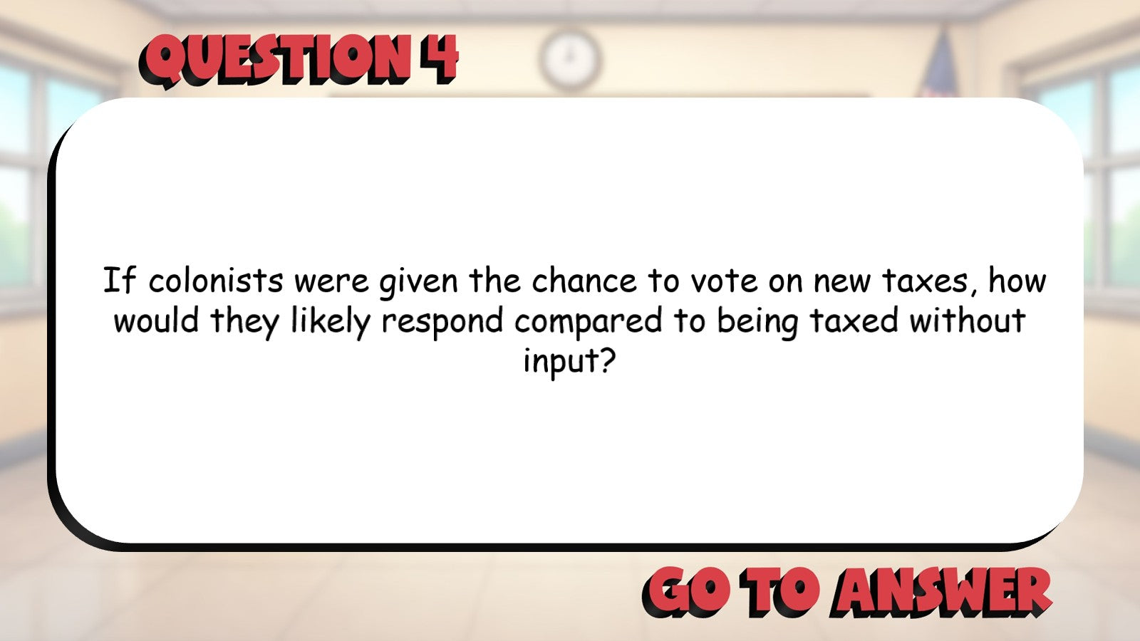 Rights of Colonists BIG TERRIBLE GAME - No Prep Grade 4 Socials Review Activity
