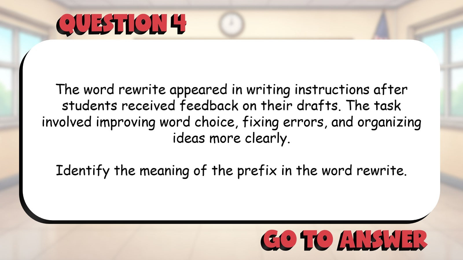 Multisyllable Words, Roots & Affixes BIG TERRIBLE GAME - Grade 5 ELA Review