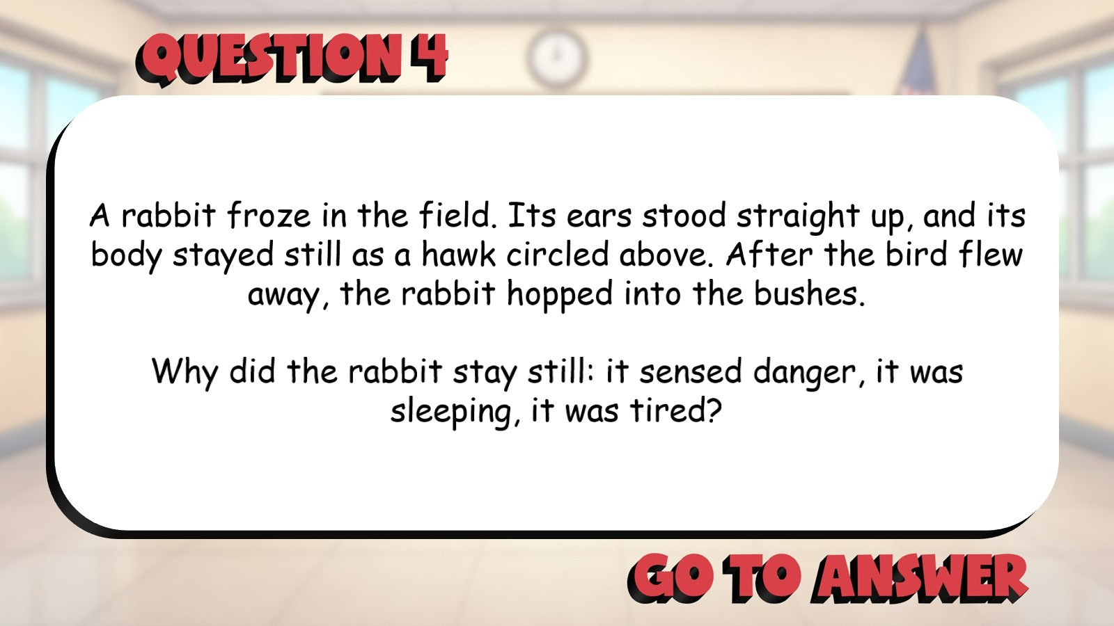 Correct Using Context Clues While Reading BIG TERRIBLE GAME - Grade 3 ELA Review