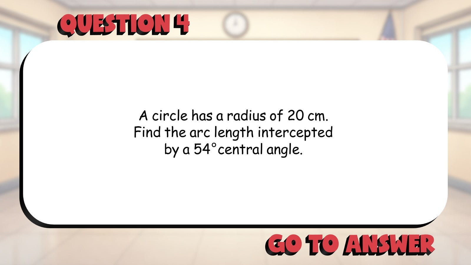 Arcs and Segments BIG TERRIBLE GAME - No Prep Geometry Math Review Activity