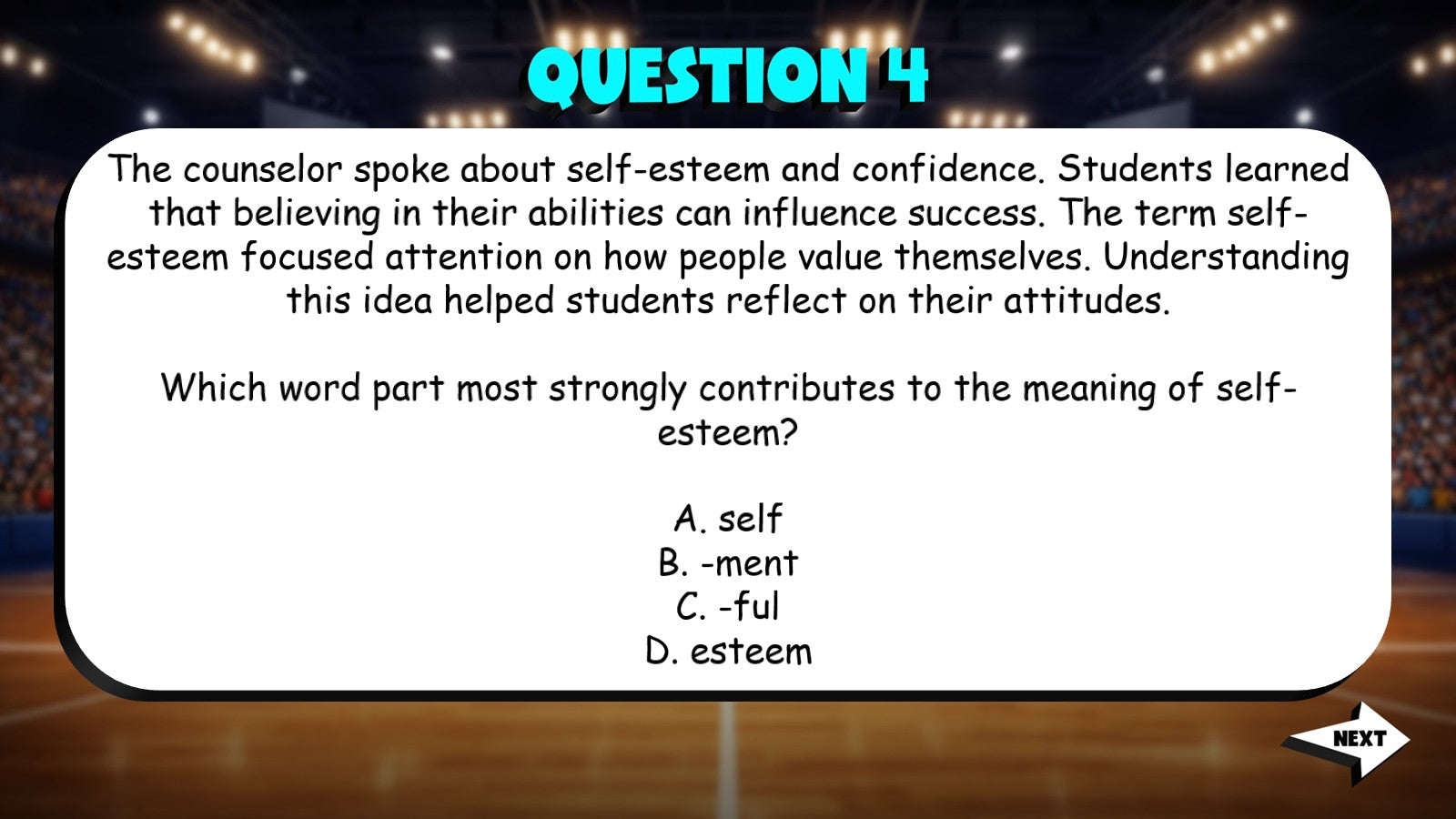 Word Parts, Roots & Word Families TRASHKETBALL ELA Game - No Prep Grade 9 Review