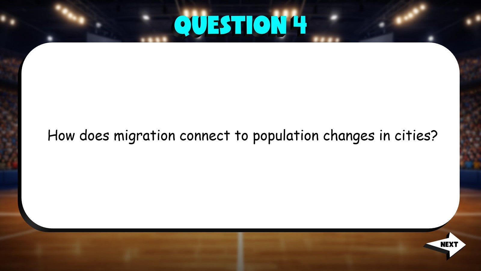 What Is Migration TRASHKETBALL Socials Game - No Prep Grade 4 Review Activity