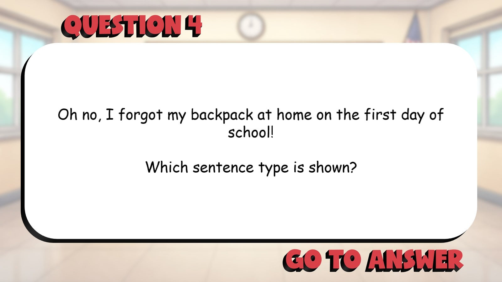 Understand Sentence Types & Structure BIG TERRIBLE GAME - Grade 3 ELA Review