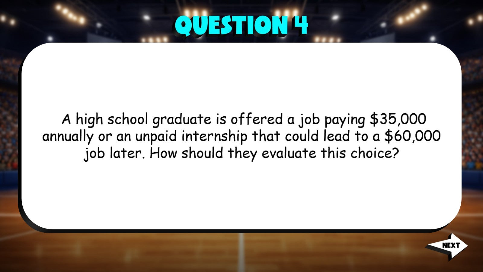 Career Choice & Opportunity Cost TRASHKETBALL Economics Game - No Prep Review