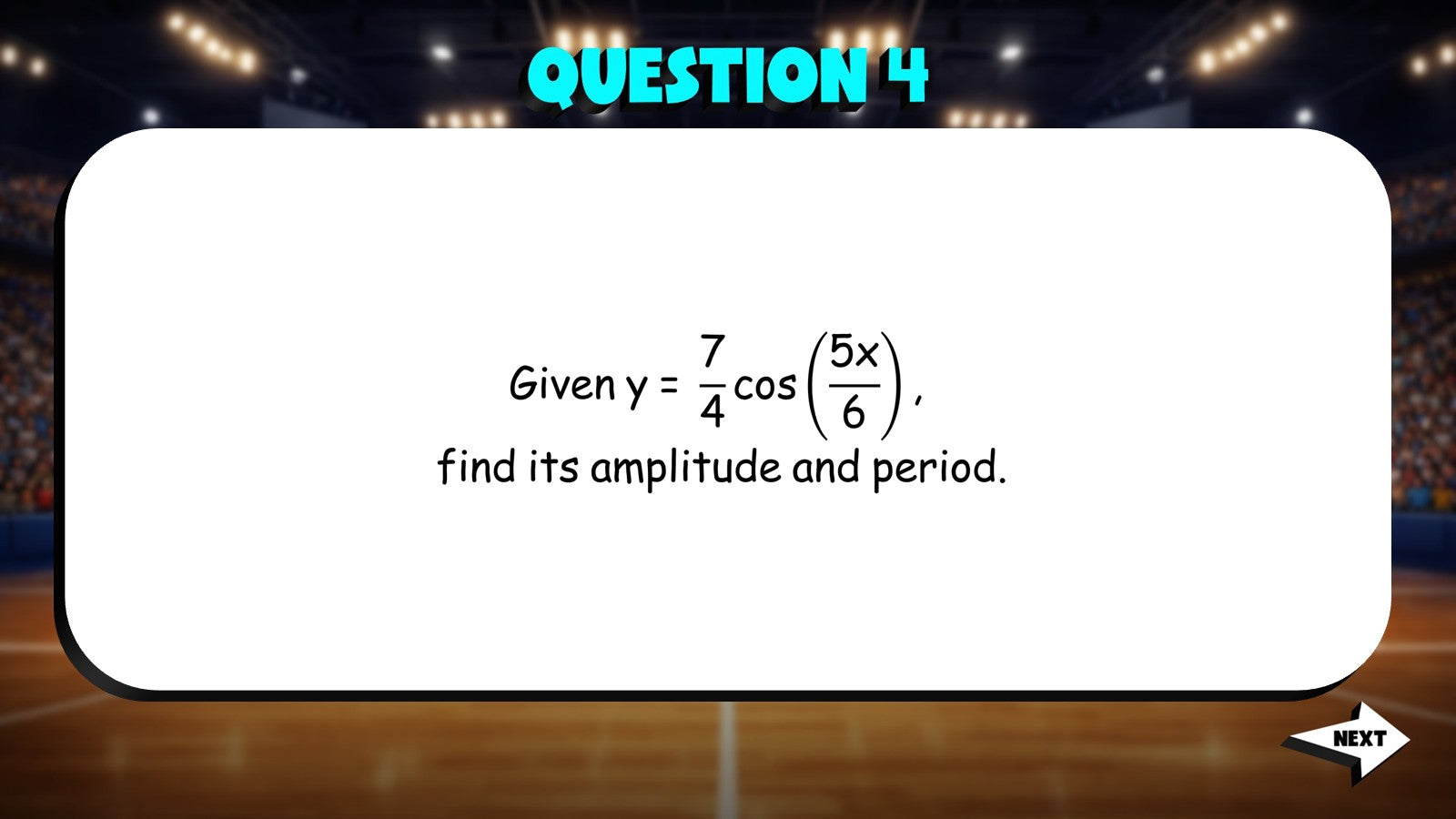 Amplitude and Period TRASHKETBALL Math Game - No Prep Algebra 2 Review Activity