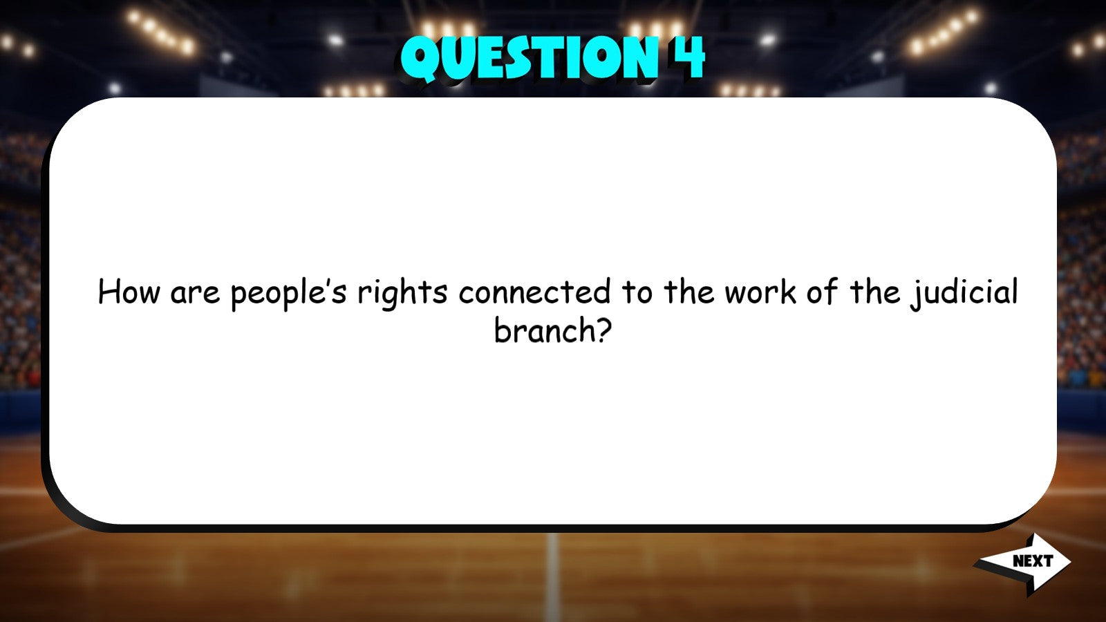 Judicial Branch TRASHKETBALL Socials Game - No Prep Grade 3 Review Activity