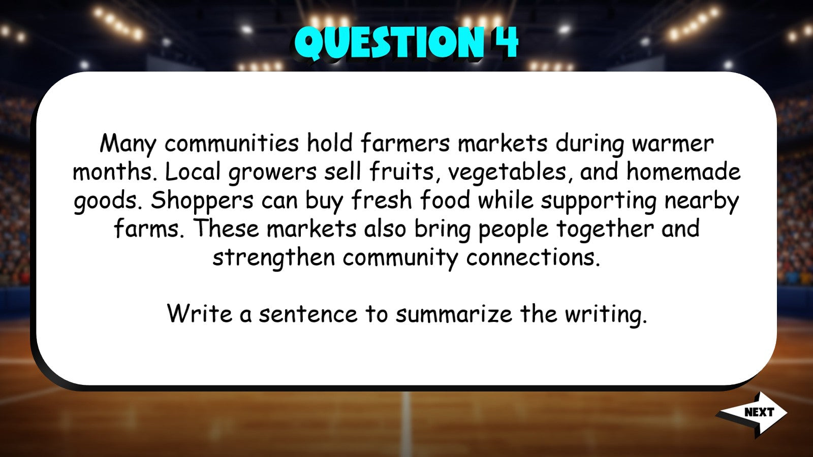 Determine Main Ideas & Summarize TRASHKETBALL ELA Game - No Prep Grade 5 Review