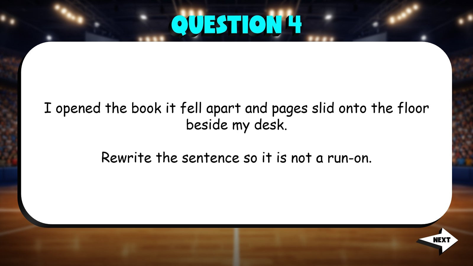 Identify Sentence Structure Errors TRASHKETBALL ELA Game - No Prep Grade 4
