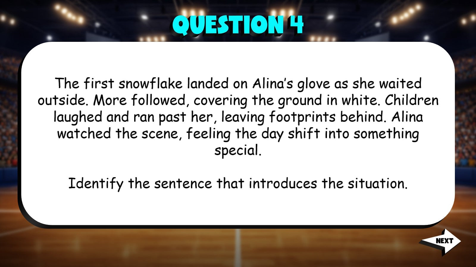 Identify Effective Narrative Writing Elements TRASHKETBALL ELA Game - Grade 6