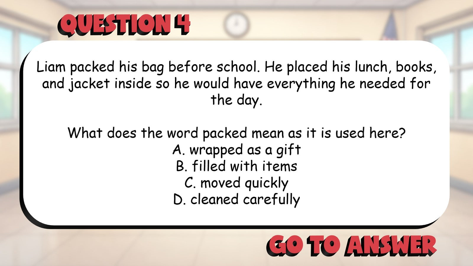 Word Meaning & Figurative Language BIG TERRIBLE GAME - Grade 3 ELA Review