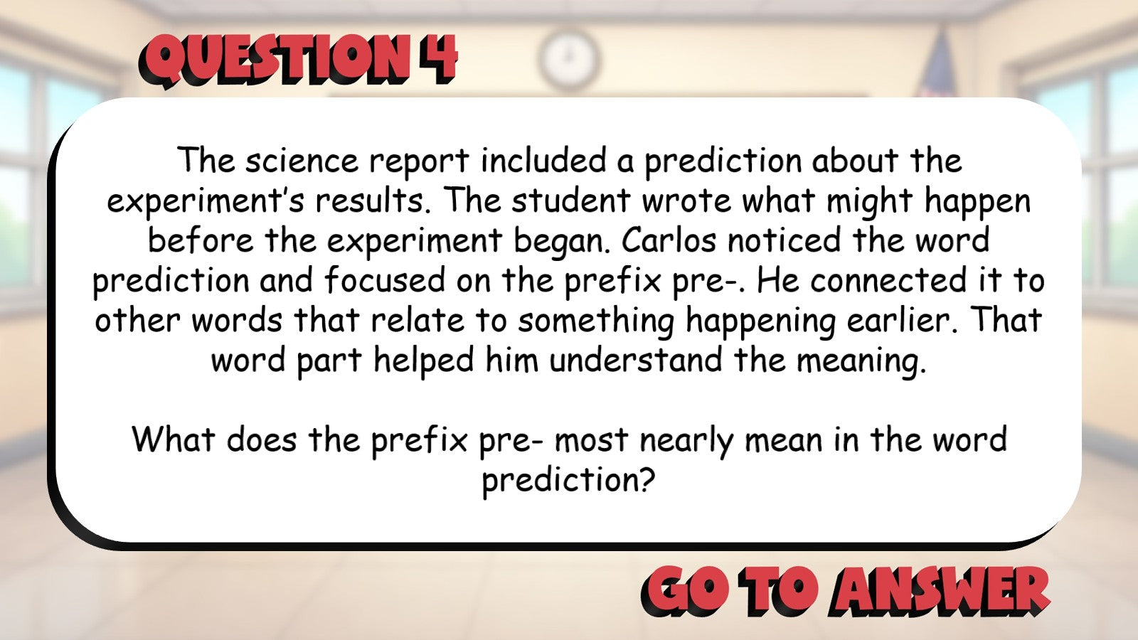 Roots Prefixes & Suffixes for Meaning BIG TERRIBLE GAME - Grade 5 ELA Review