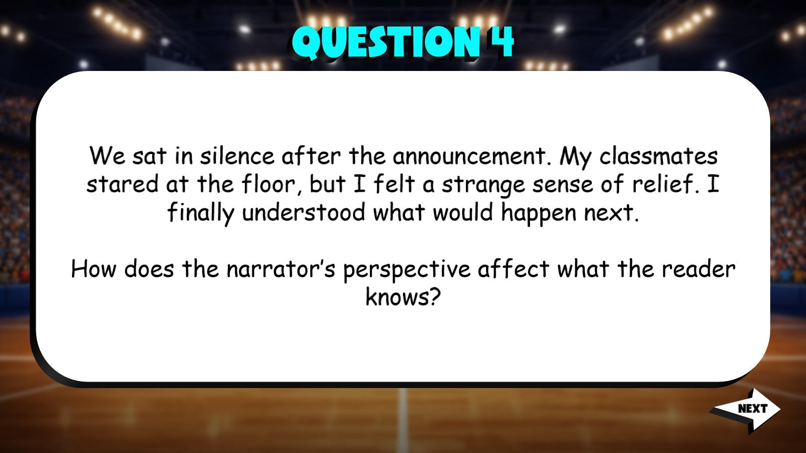 How Point of View Affects Understand TRASHKETBALL ELA Game - No Prep Grade 4