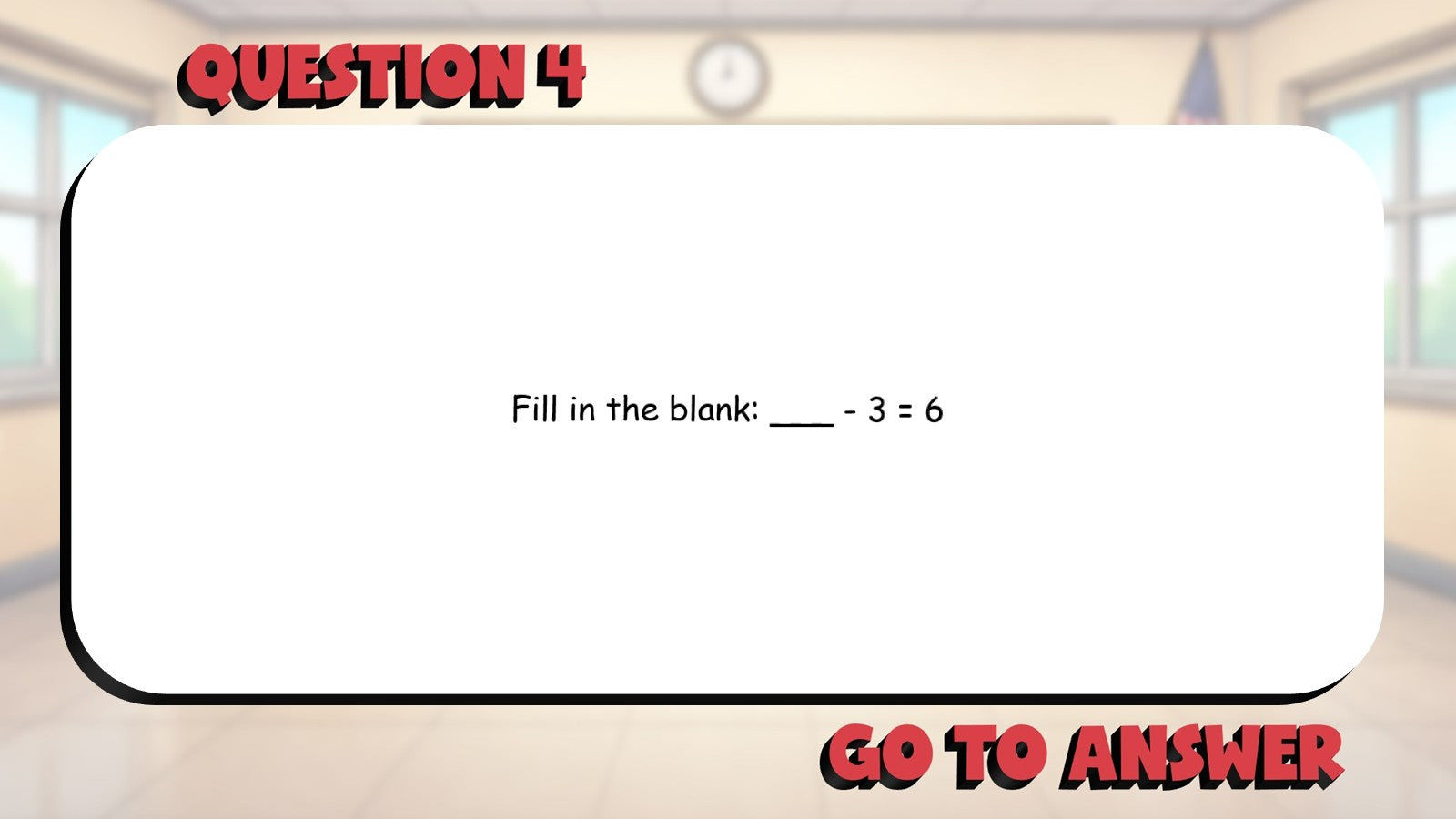 Solving Equations with Missing Values BIG TERRIBLE GAME - Grade 3 Math Review