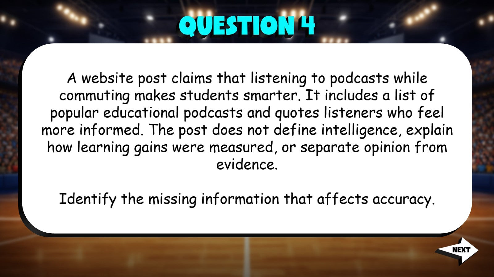 Credibility & Fairness of Media Messages TRASHKETBALL ELA Game - No Prep Grade 8