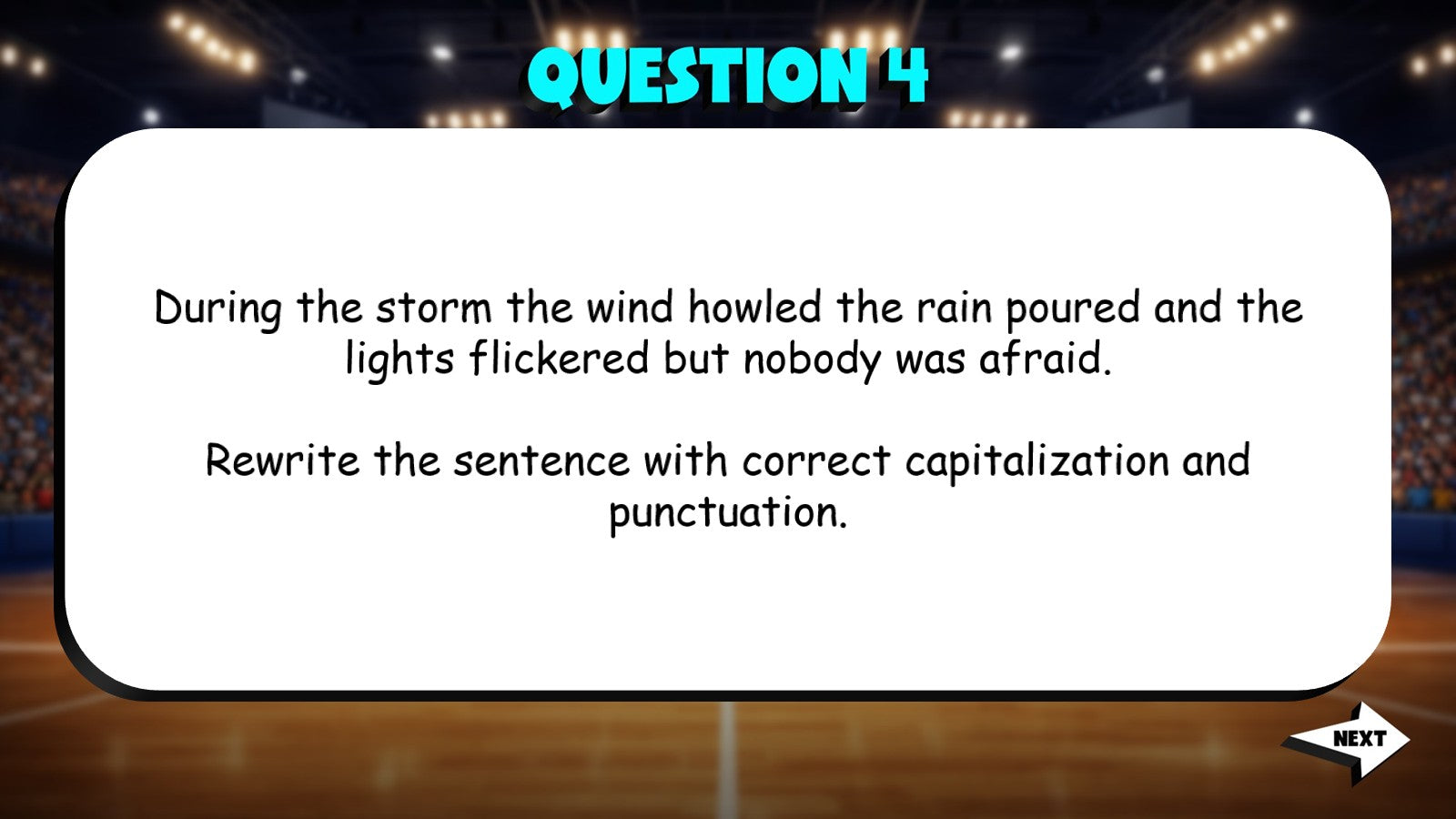 Capitalization, Punctuation & Spelling TRASHKETBALL ELA Game - No Prep Grade 4