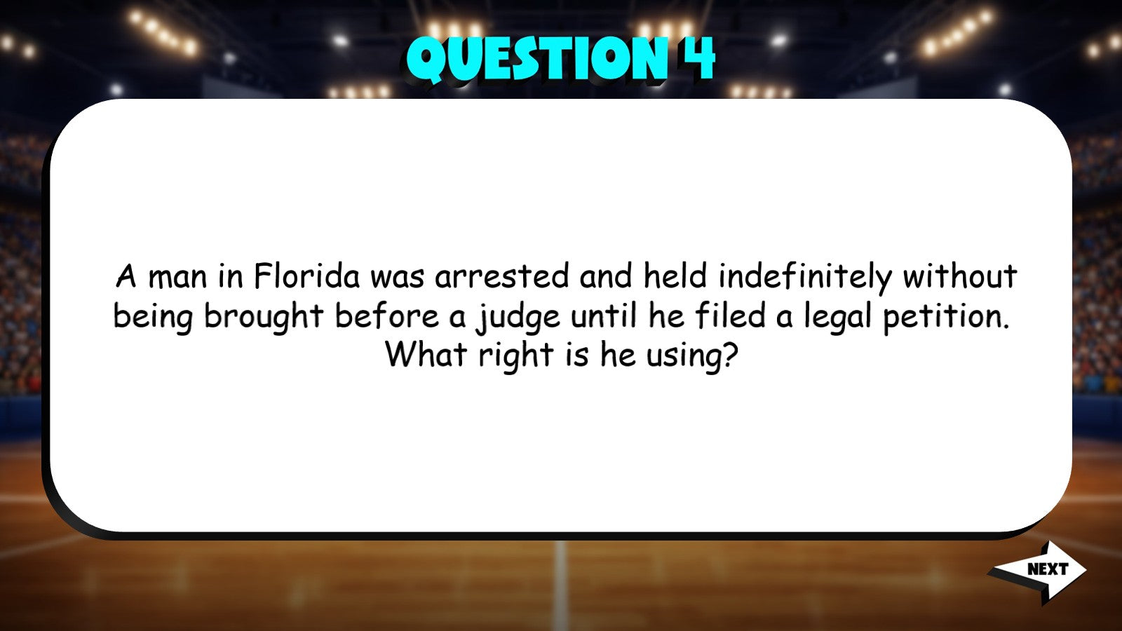 Rights of the Accused TRASHKETBALL Civics Game - No Prep Review Activity