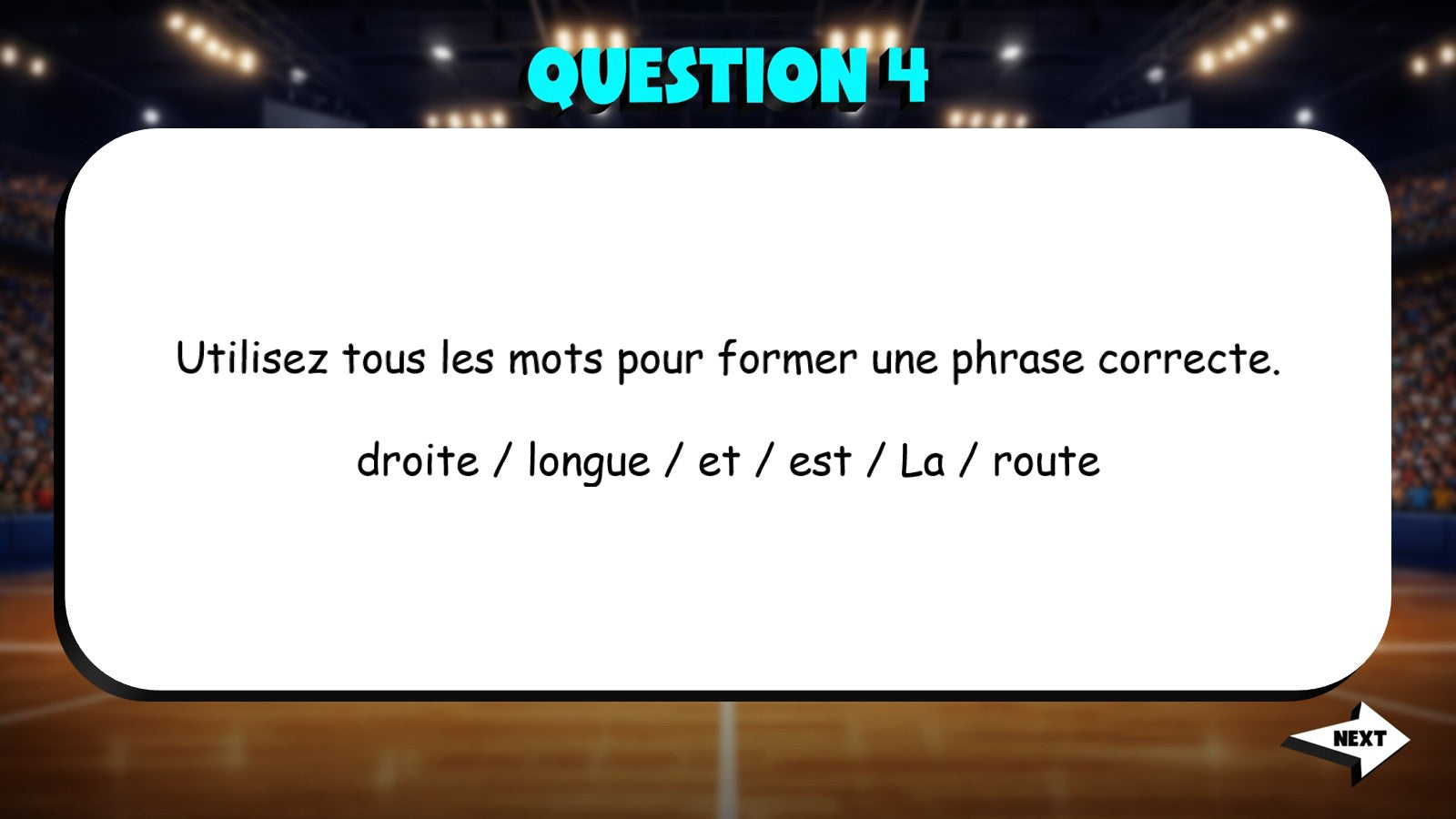 Sentence Scramble - Trips & Vacations TRASHKETBALL French Game - No Prep