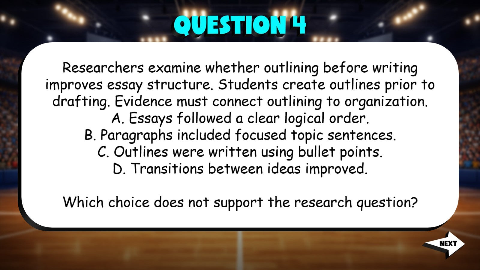 Identify Irrelevant or Weak Evidence TRASHKETBALL ELA Game - No Prep Grade 6