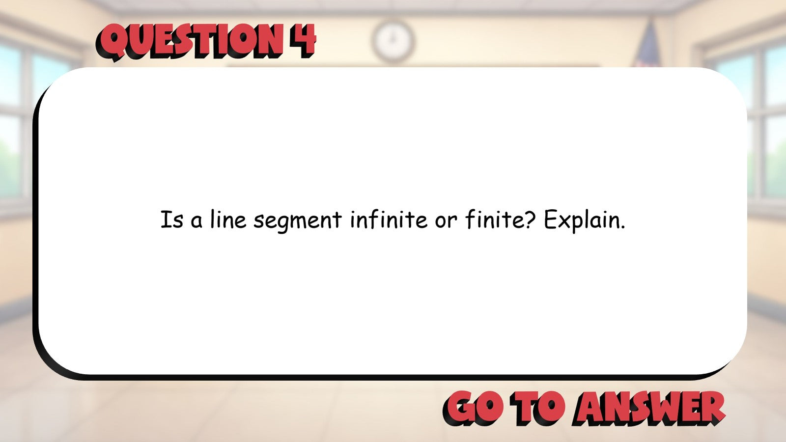 Line Segments and Rays BIG TERRIBLE GAME - No Prep Geometry Math Review Activity