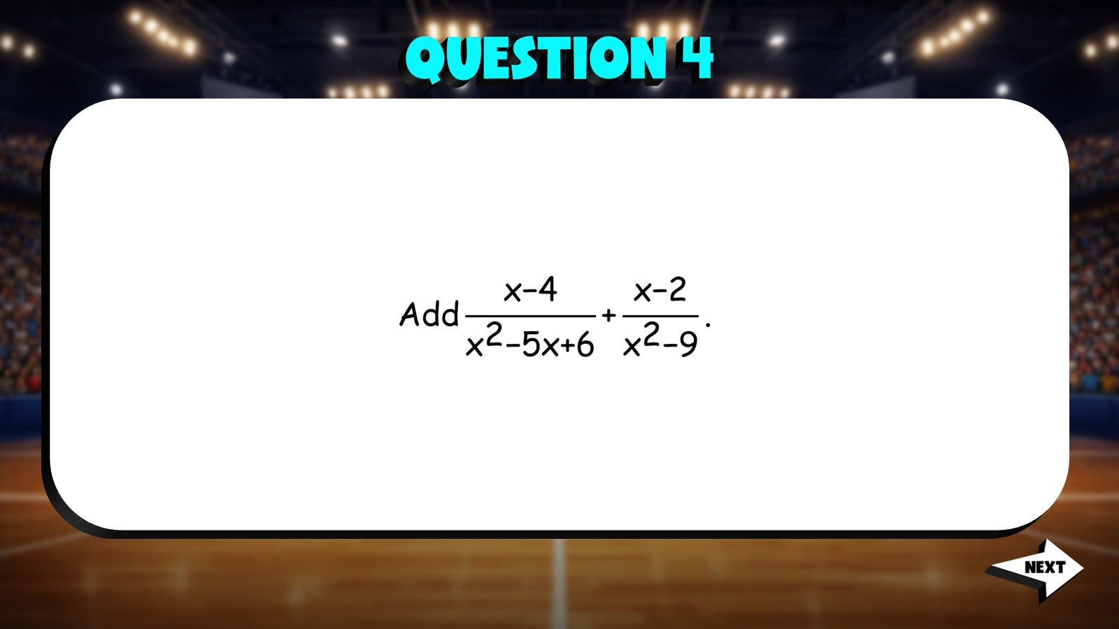Add & Subtract Rational Expressions TRASHKETBALL Math Game - No Prep Algebra 2