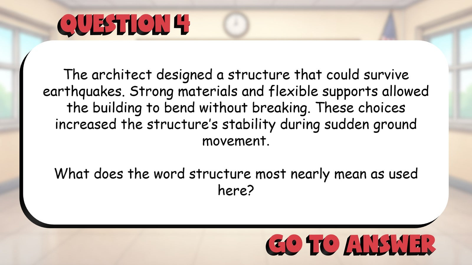 Use Roots to Predict Meaning of Words BIG TERRIBLE GAME - Grade 5 ELA Review