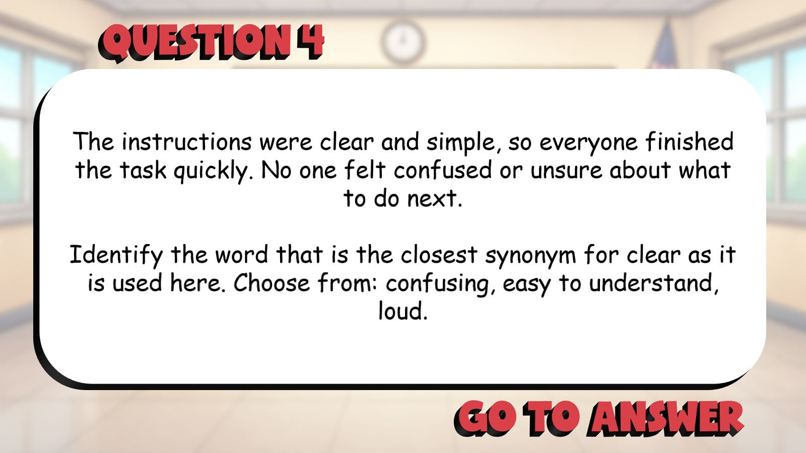 Figurative Language & Word Relationships BIG TERRIBLE GAME - Grade 4 ELA Review