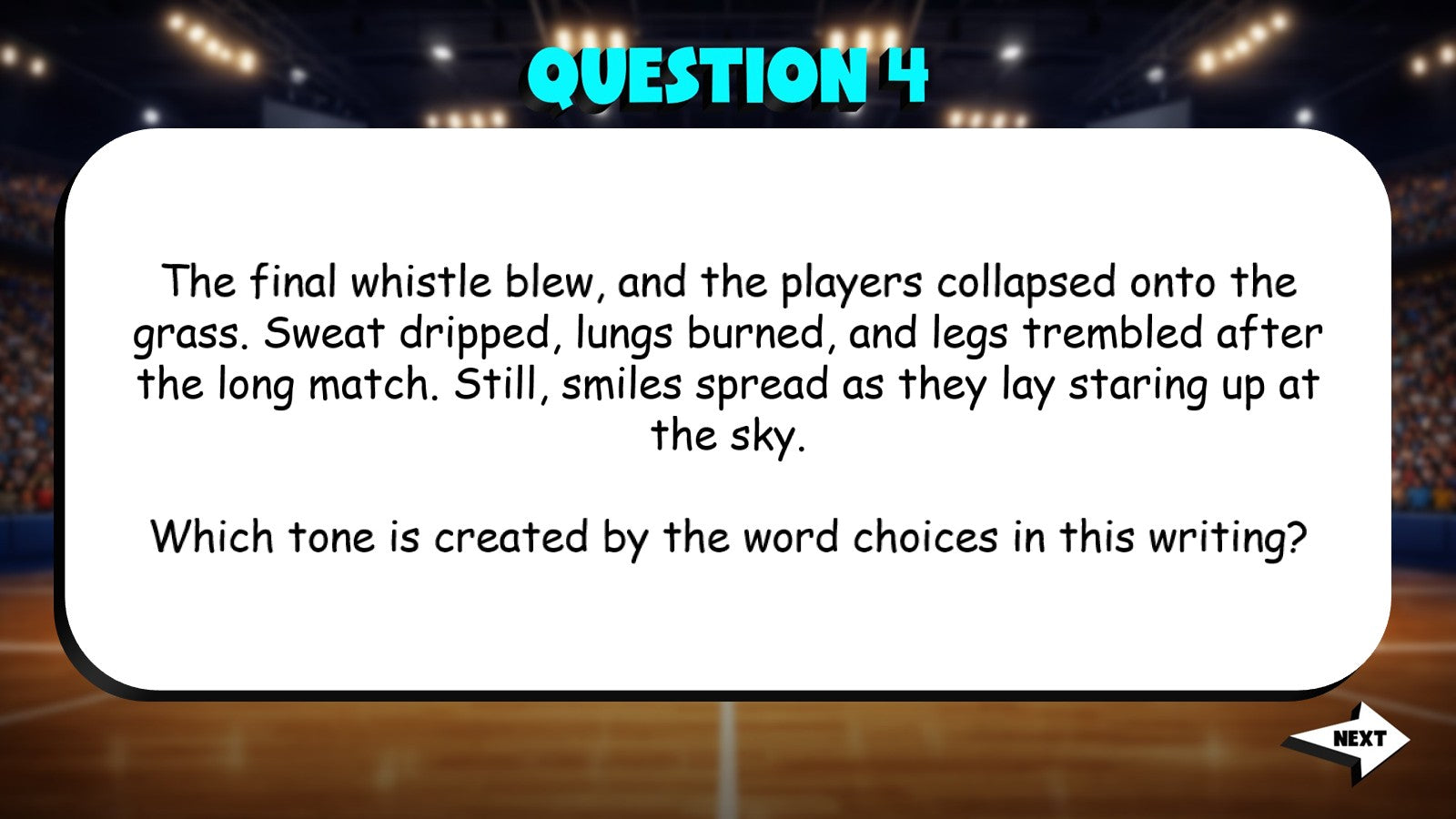 Identify How Word Choice Affects Tone TRASHKETBALL ELA Game - No Prep Grade 5