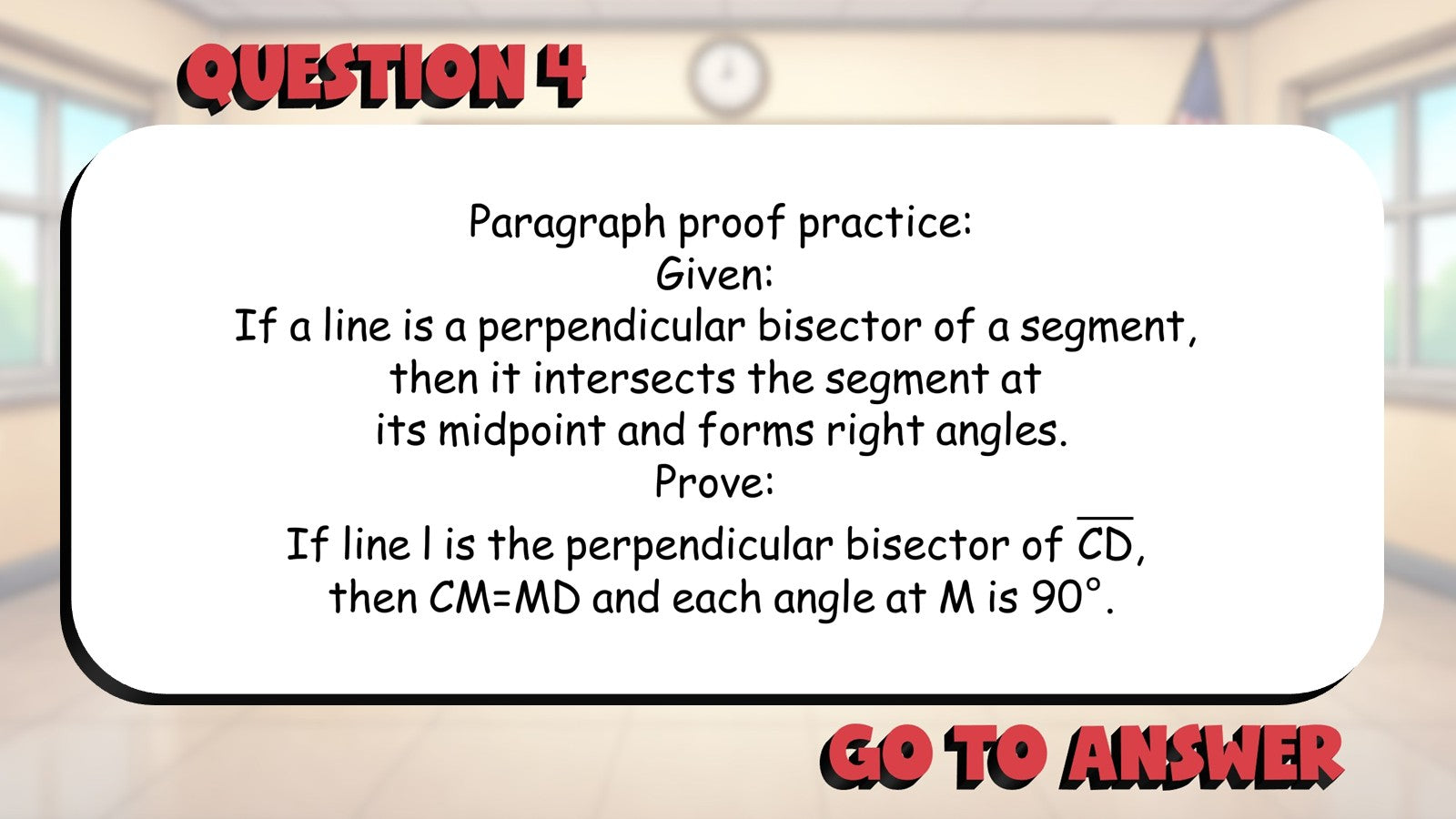 Paragraph Proofs BIG TERRIBLE GAME - No Prep Geometry Math Review Activity