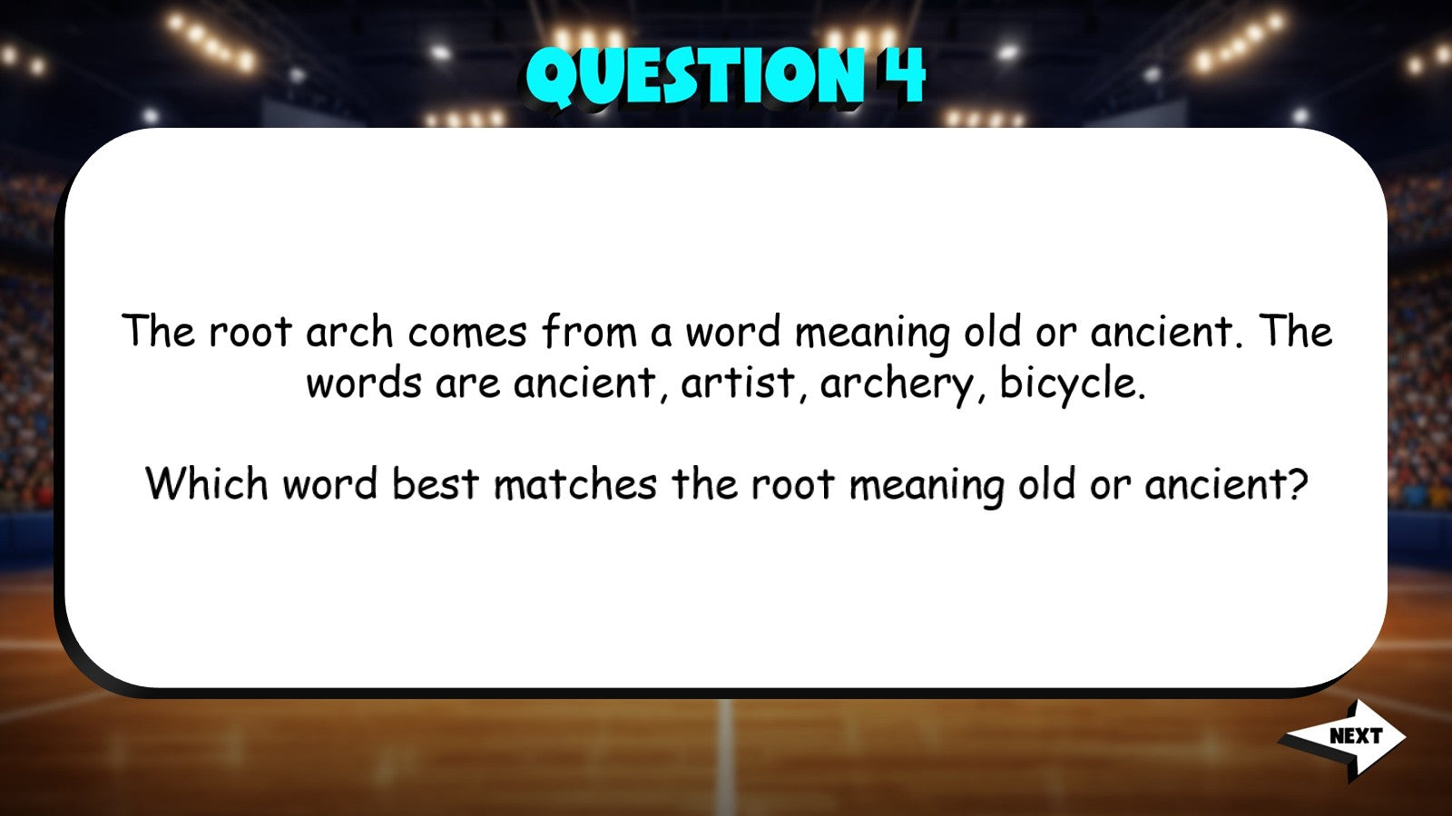 Words That Match a Given Root Meaning TRASHKETBALL ELA Game - No Prep Grade 4