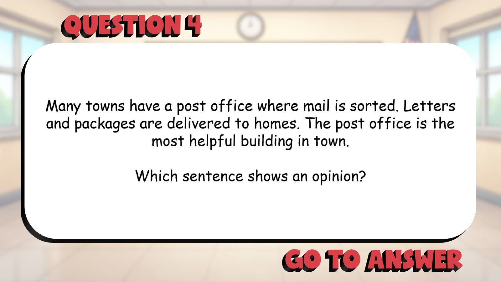 Distinguish Facts From Opinions BIG TERRIBLE GAME - No Prep Grade 3 ELA Review