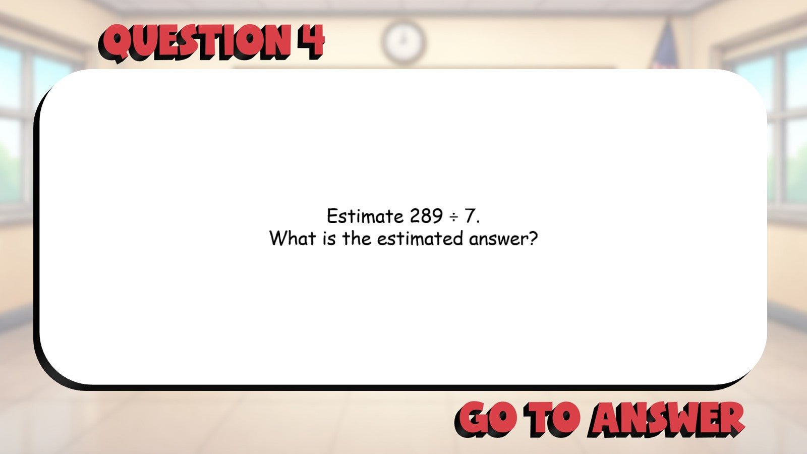 Estimating Quotients BIG TERRIBLE GAME - No Prep Grade 4 Math Review Activity