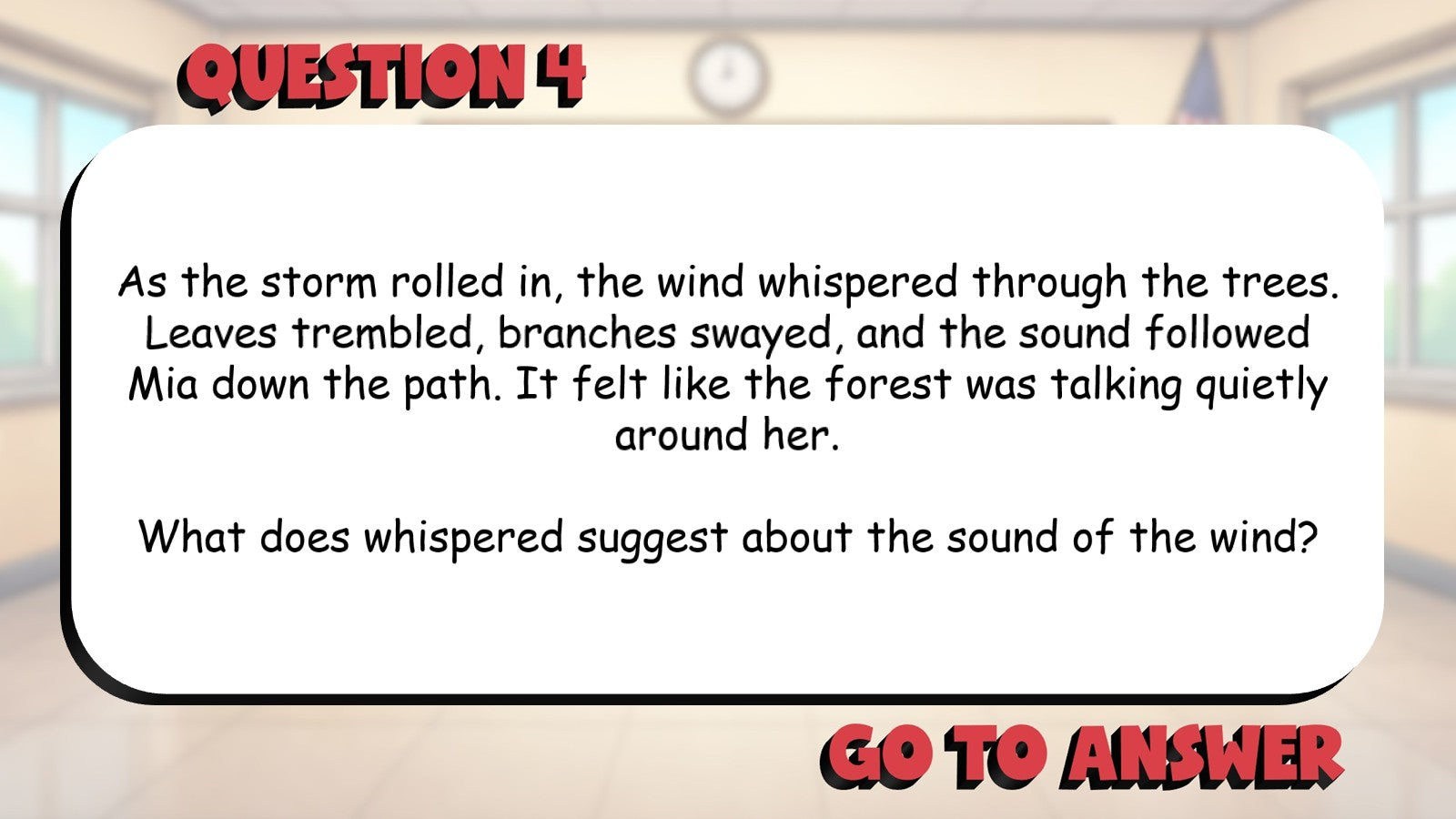 Interpret Figurative Language Meaning BIG TERRIBLE GAME - Grade 5 ELA Review