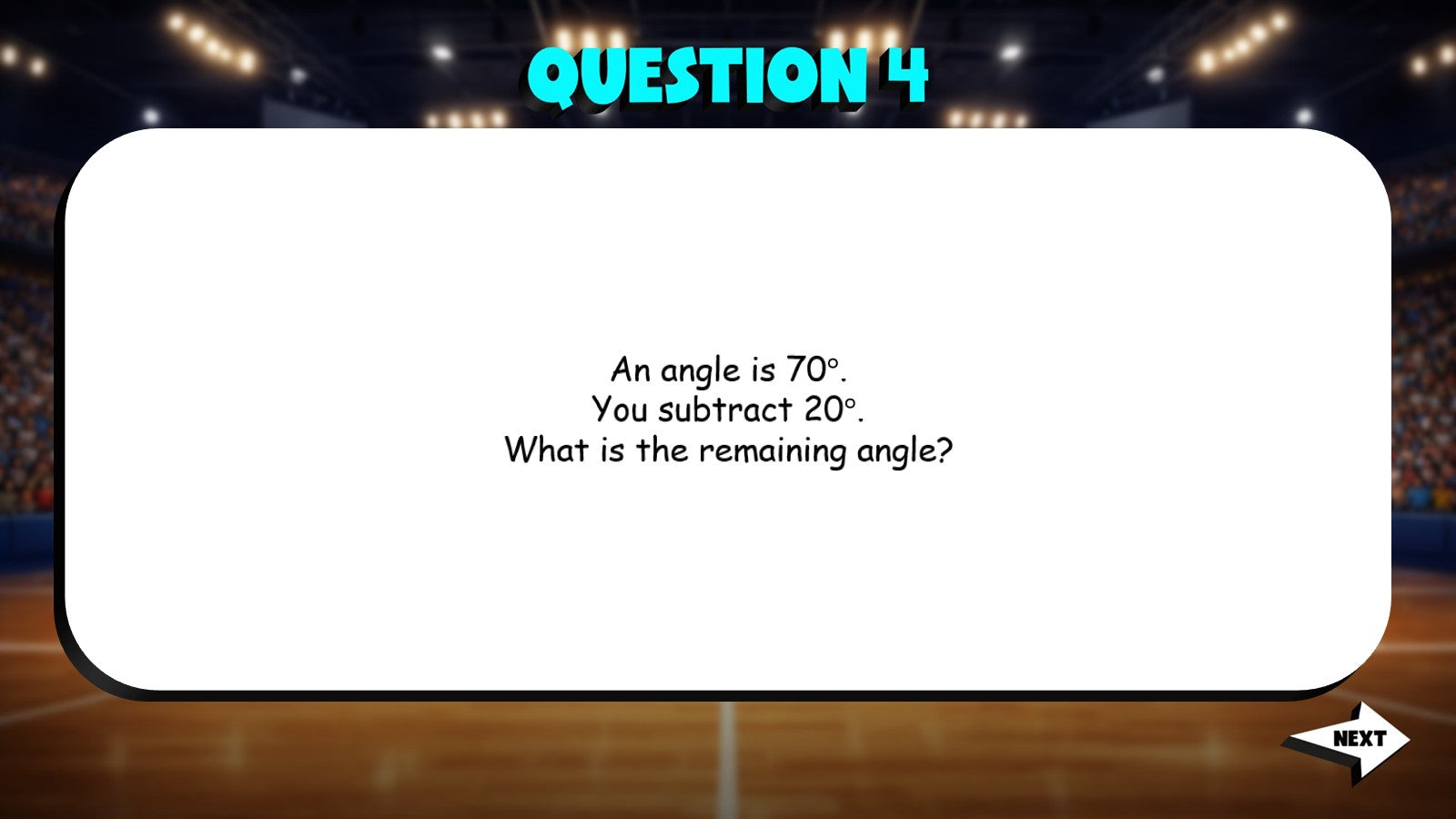Subtracting Angles TRASHKETBALL Math Game - No Prep Grade 4 Review Activity