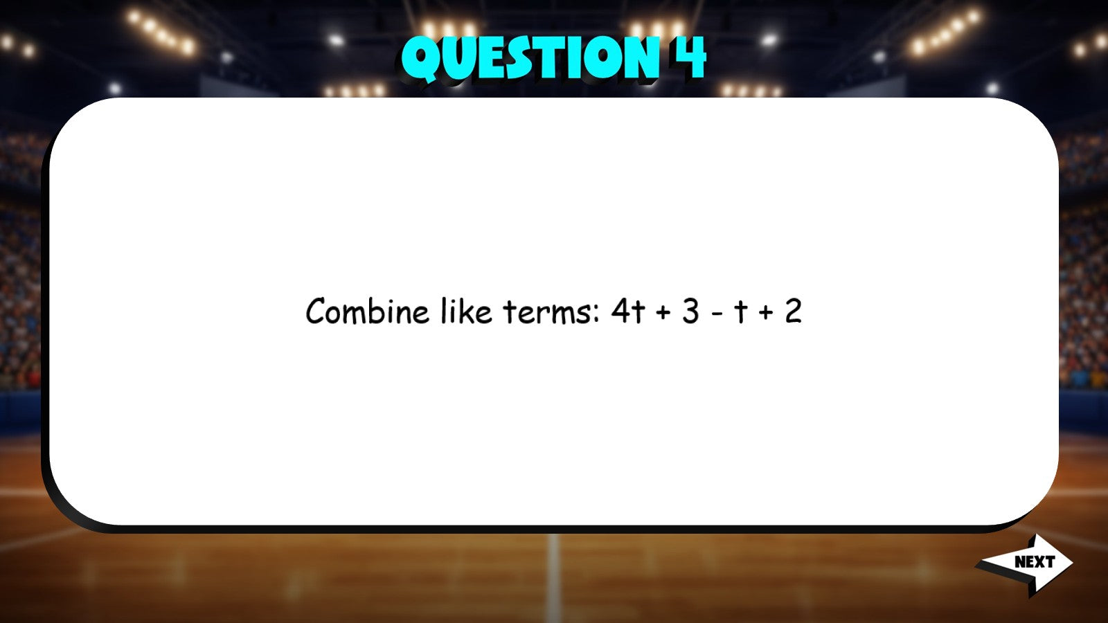 Combine Like Terms in Expressions TRASHKETBALL Math Game - No Prep Grade 6