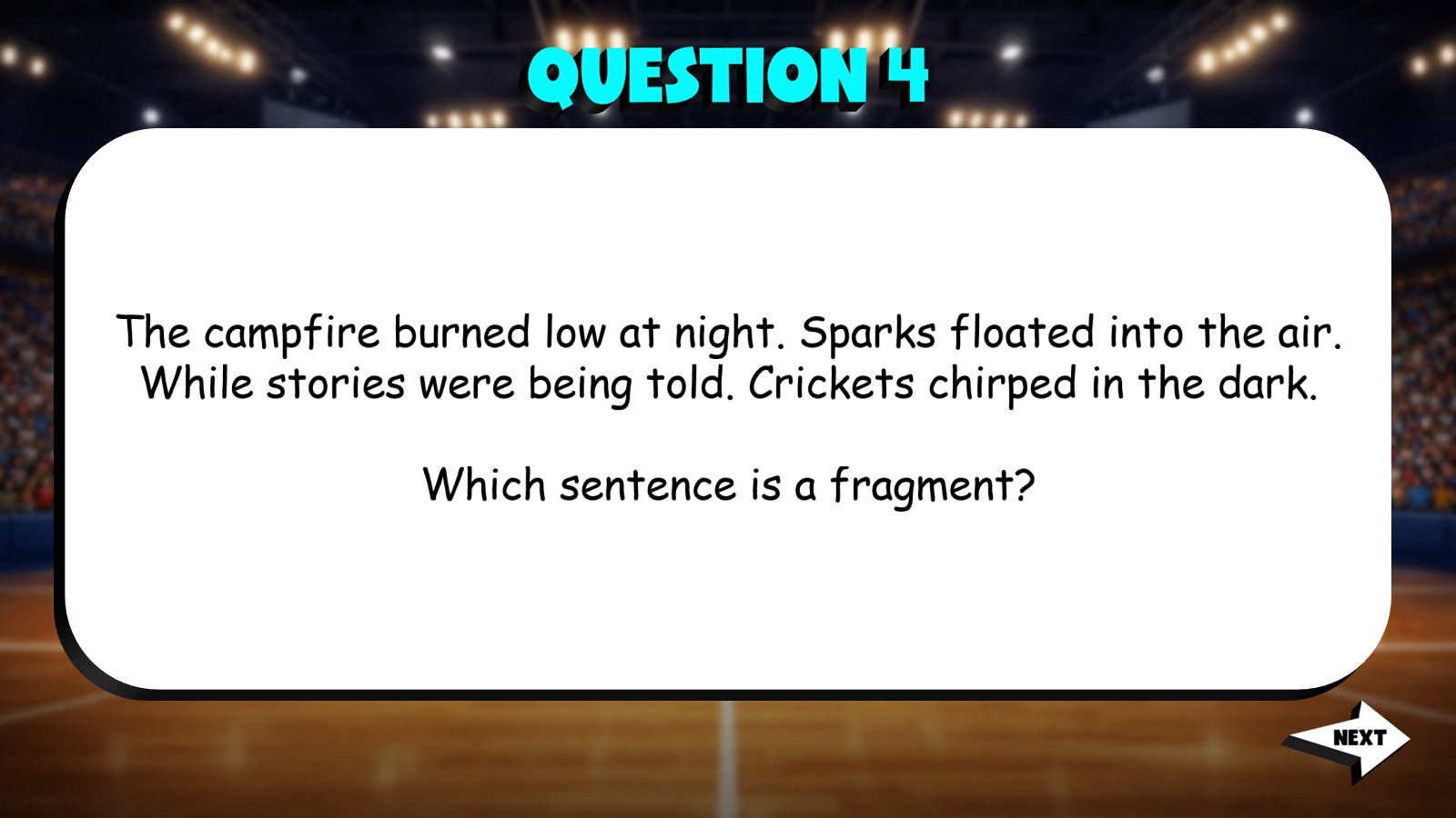 Identify Sentence Fragments TRASHKETBALL ELA Game - No Prep Grade 3 Review