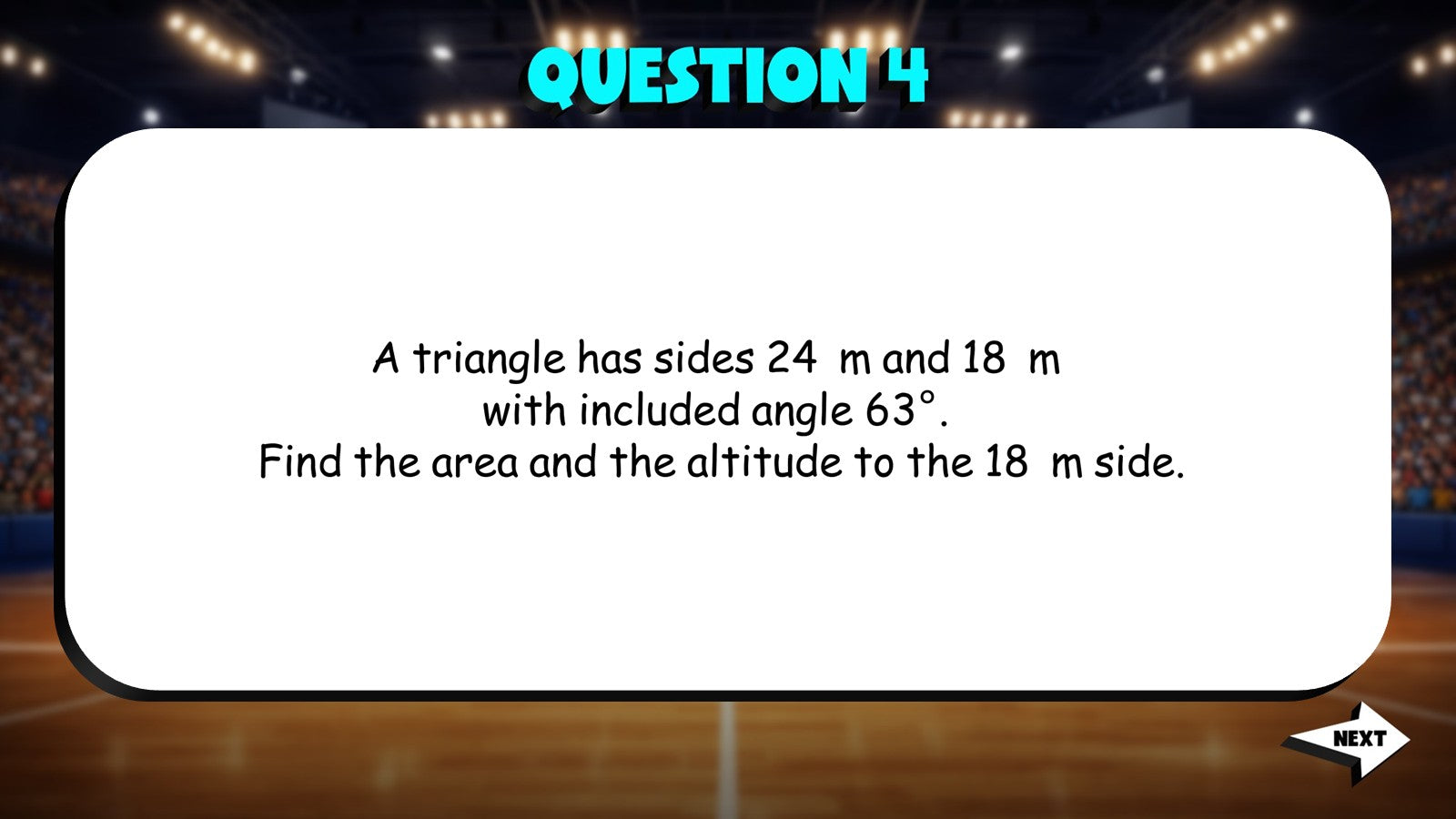 Area of Triangles TRASHKETBALL Math Game - No Prep Algebra 2 Review Activity