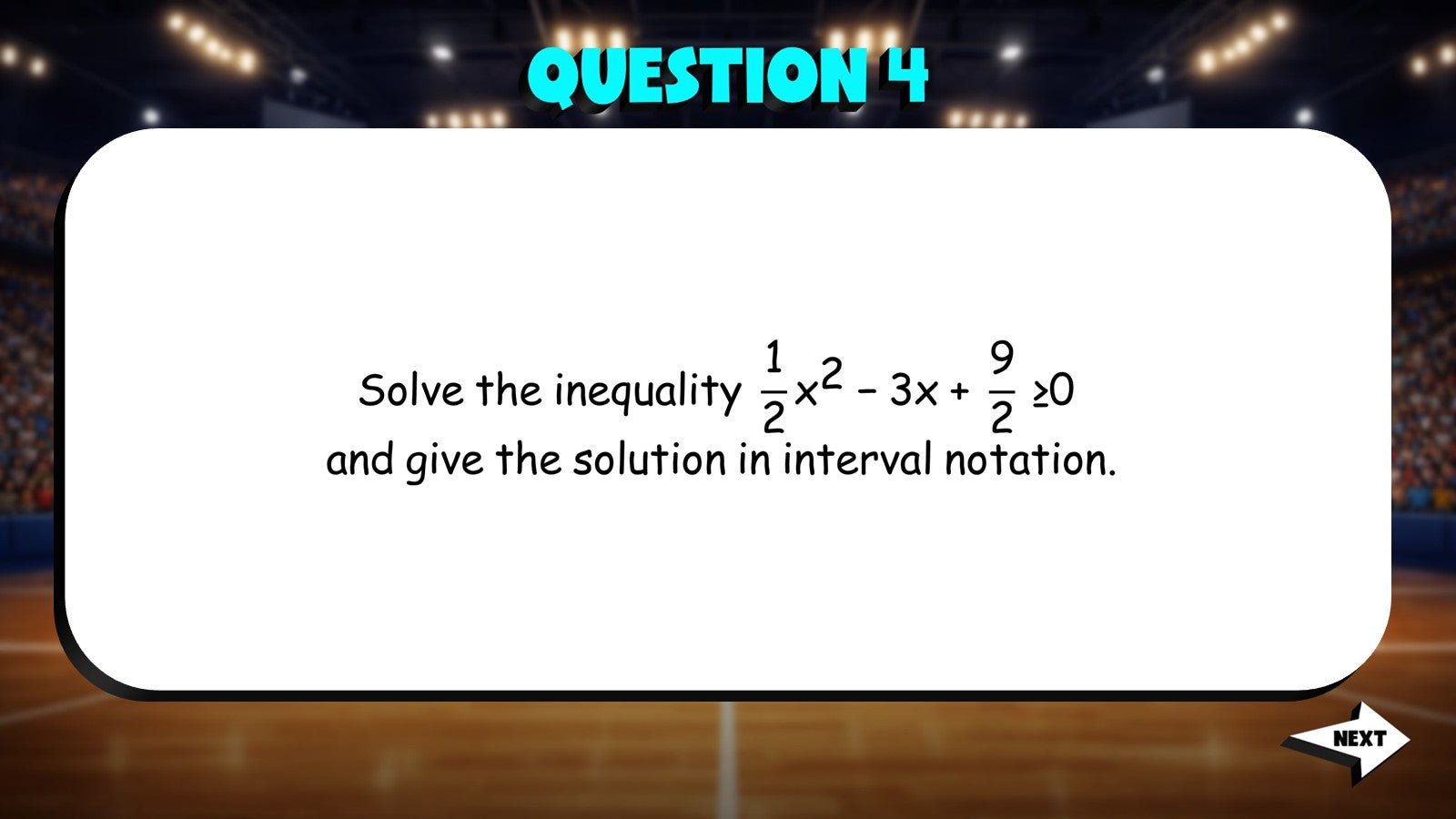 Inequalities in Quadratics TRASHKETBALL Math Game - No Prep Algebra 2 Review