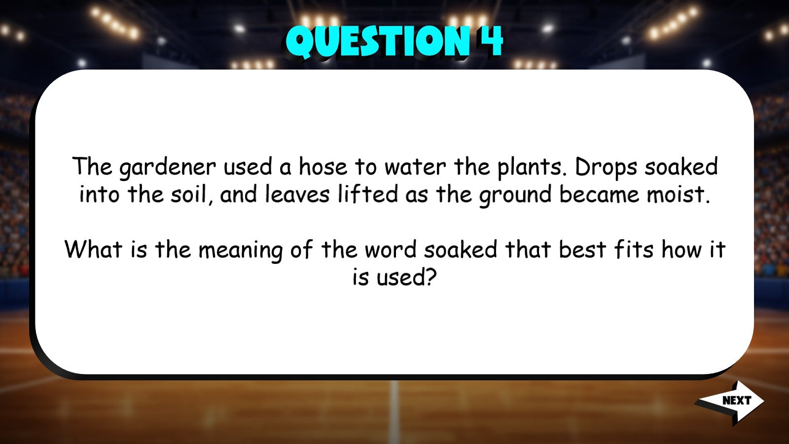 Best Meaning for Multiple Meaning Words TRASHKETBALL ELA Game - No Prep Grade 4
