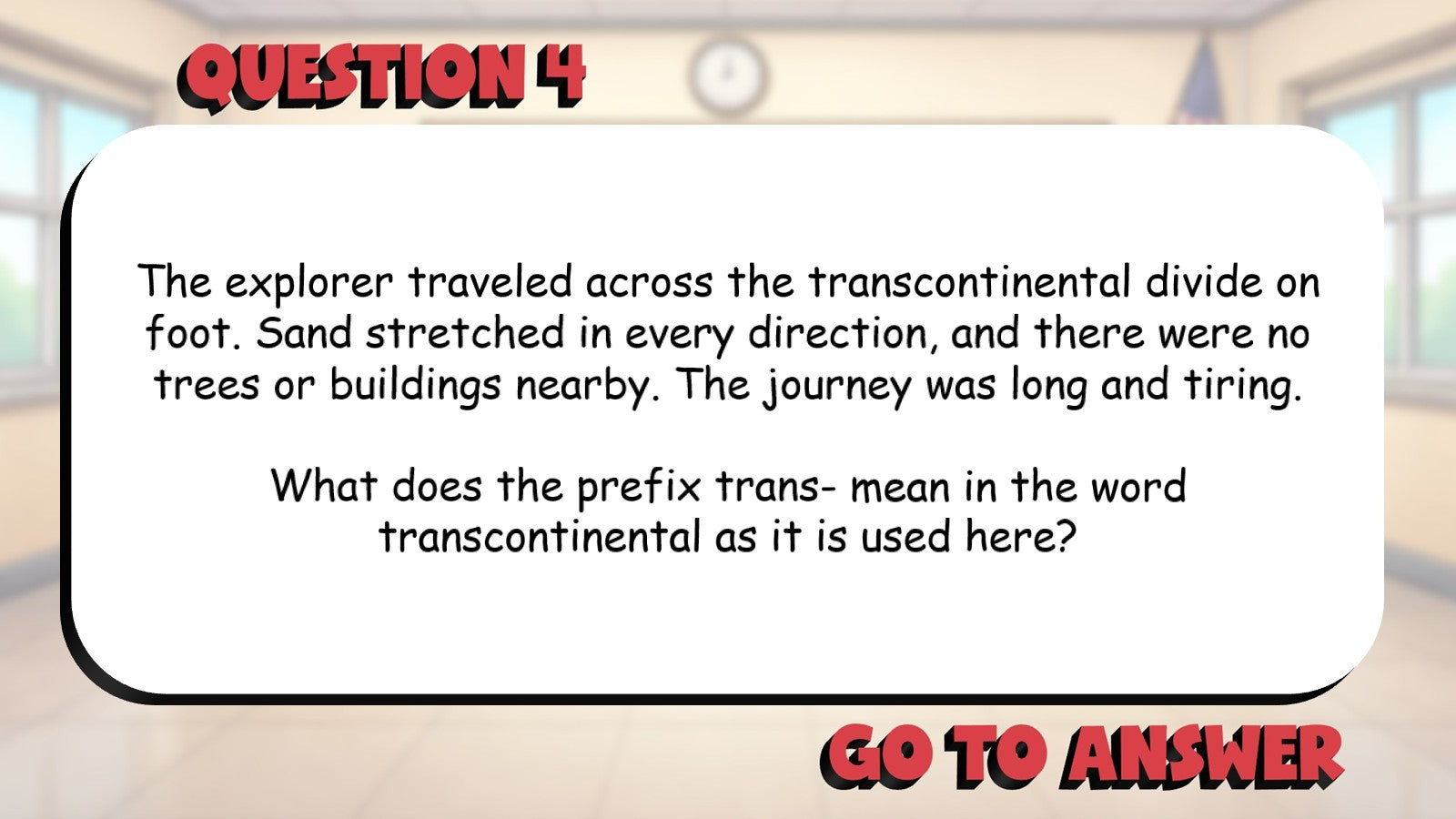 Identify Common Prefixes & Their Meanings BIG TERRIBLE GAME - Grade 5 ELA Review