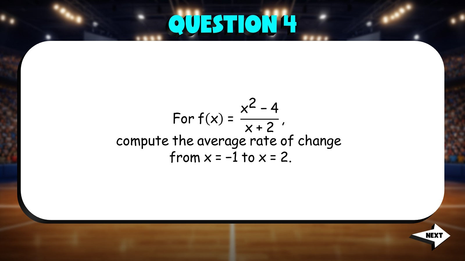 Function Average Rate of Change TRASHKETBALL Math Game - No Prep Algebra 2