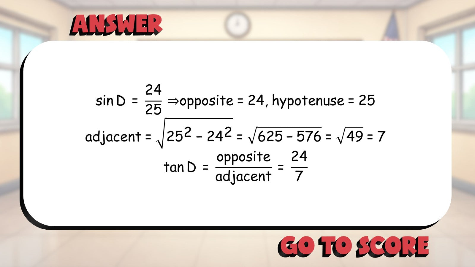 Sine Cosine Tangent BIG TERRIBLE GAME - No Prep Geometry Math Review Activity