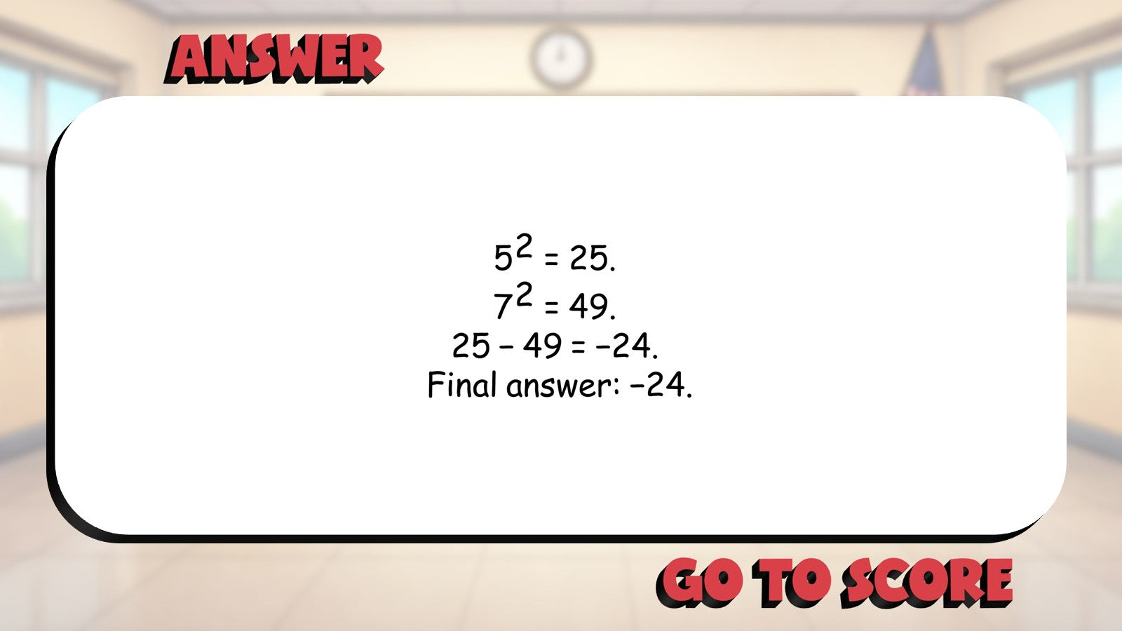 Integers & Rational Numbers BIG TERRIBLE GAME - No Prep Algebra 1 Math Review