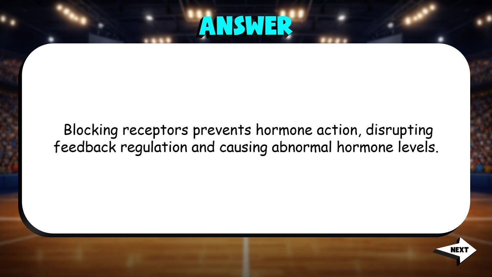 Feedback Regulation in Endocrine Control TRASHKETBALL Science Game - Biology