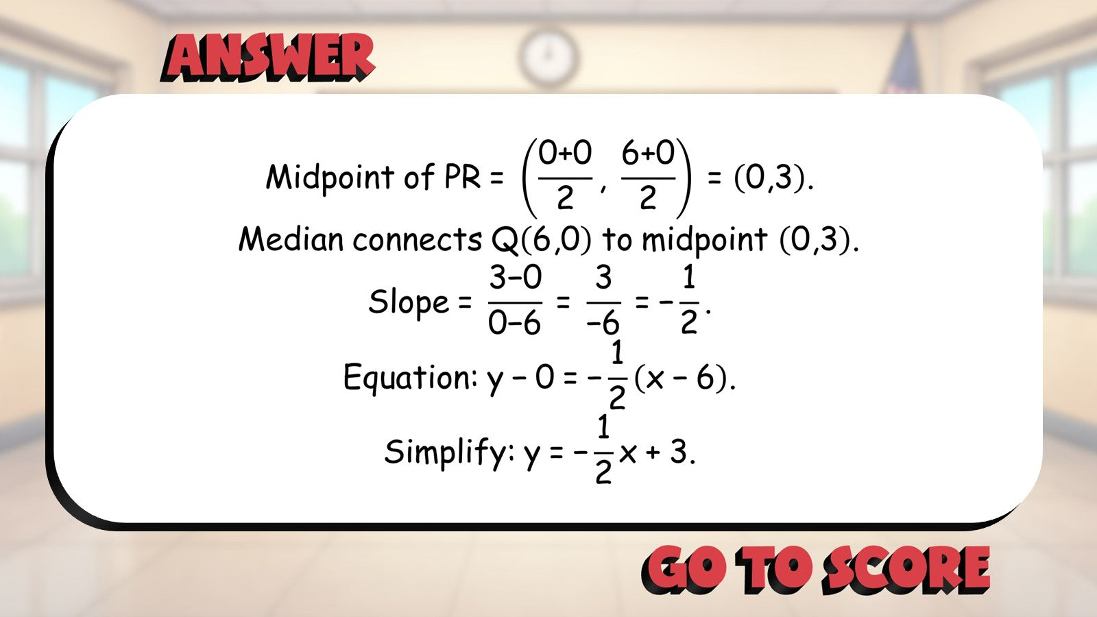 Triangle Medians BIG TERRIBLE GAME - No Prep Geometry Math Review Activity