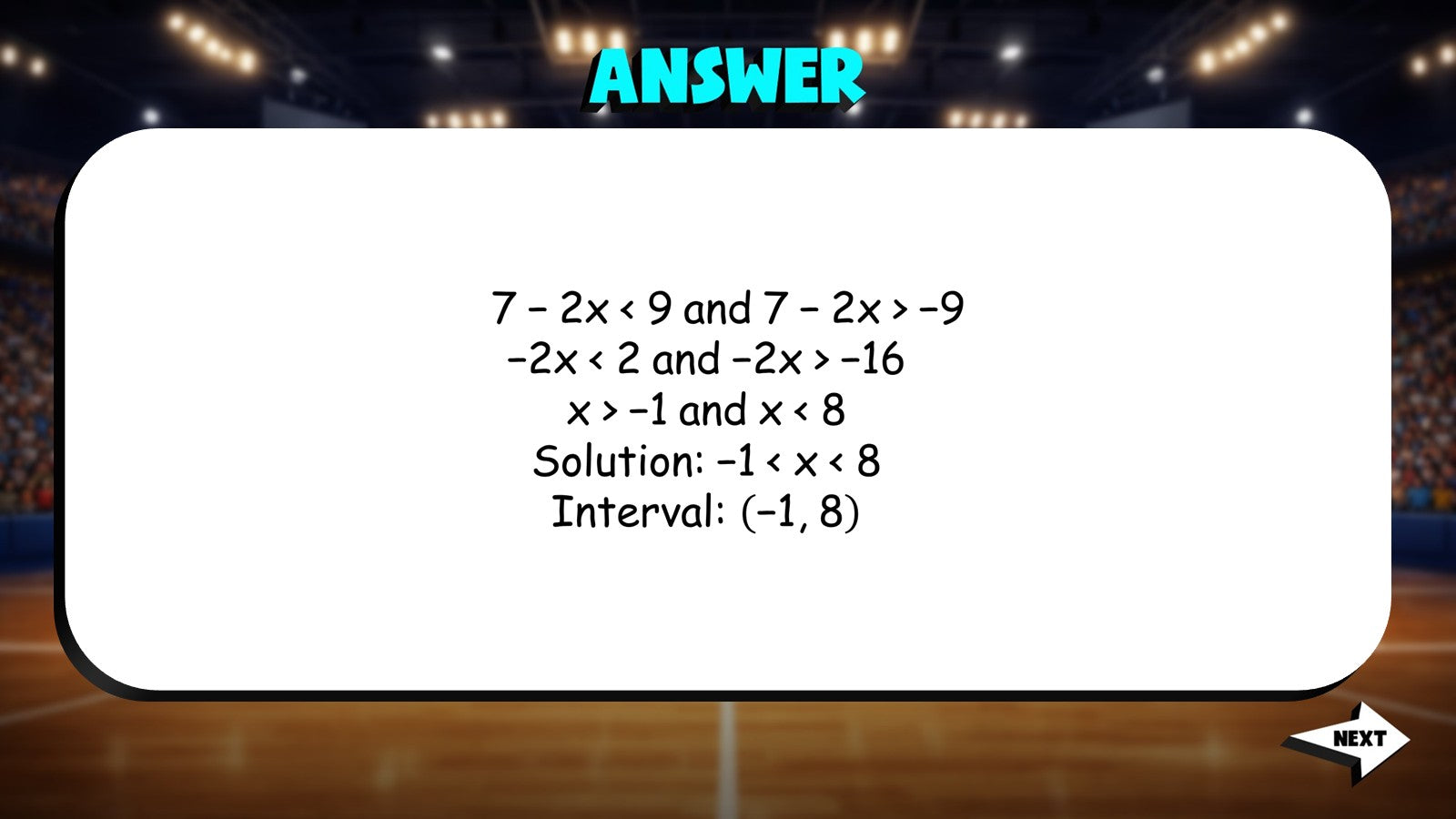 Absolute Value Inequalities TRASHKETBALL Math Game - No Prep Algebra 1 Review